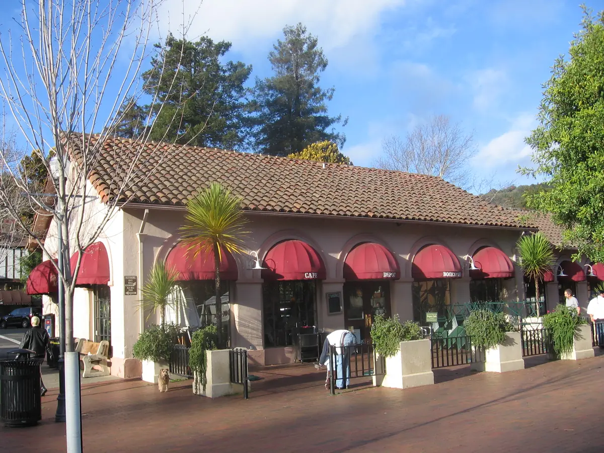 Historic railroad depot in Mill Valley. Destination photo. Not the club or its route.